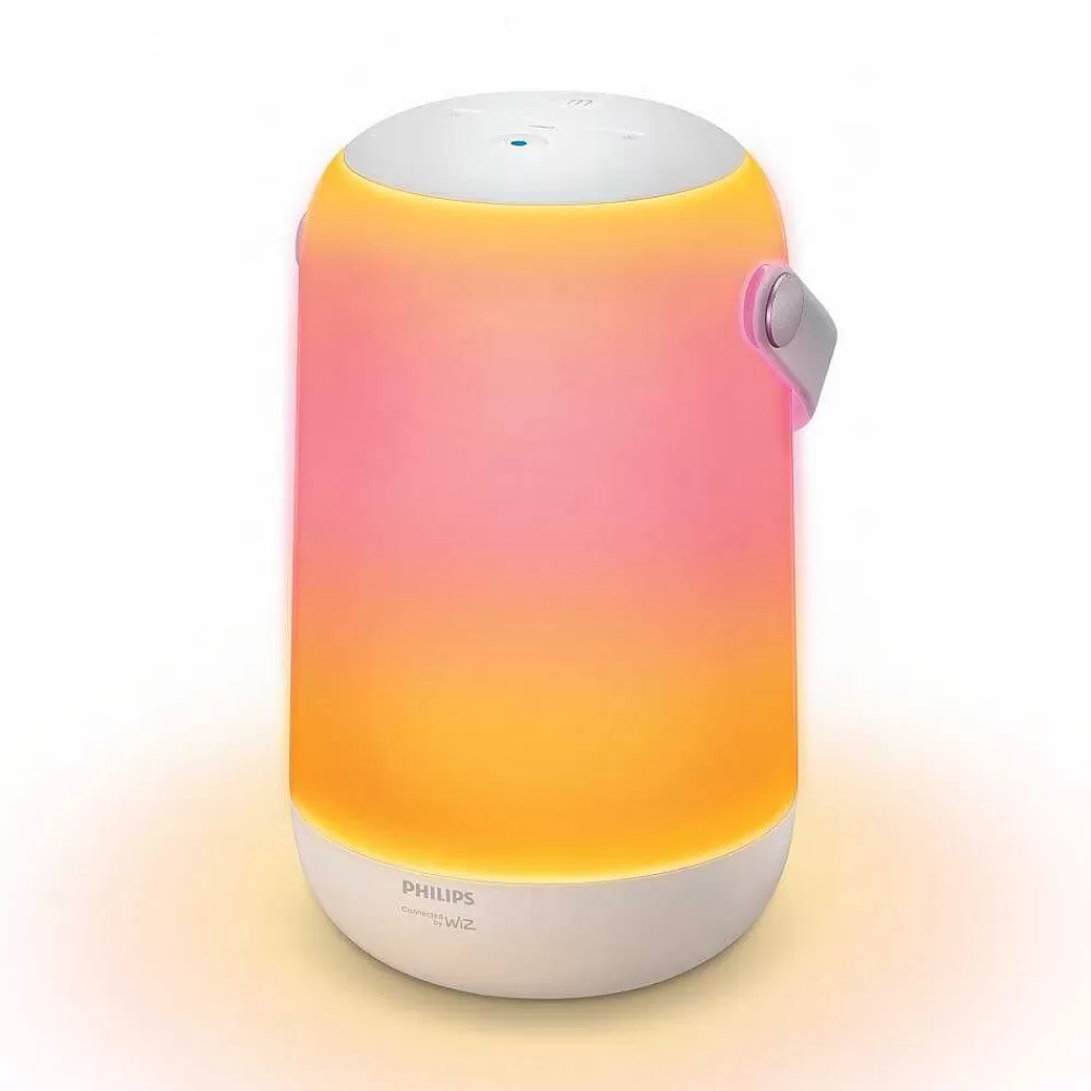 Luminaires Philips Lampe De Table Philips Wiz Portable Led Blanc, 1 Lumiere, Changeur De Couleurs