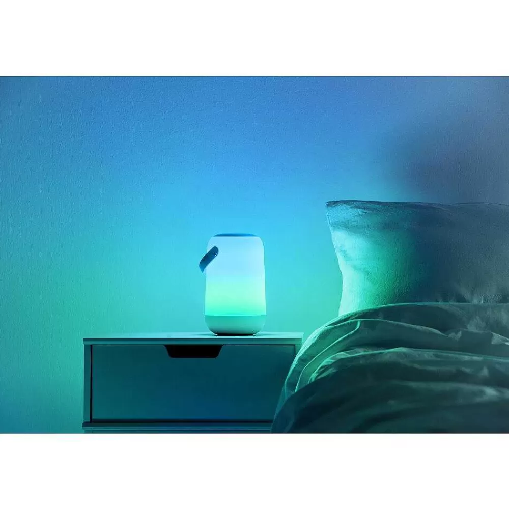 Luminaires Philips Lampe De Table Philips Wiz Portable Led Blanc, 1 Lumiere, Changeur De Couleurs