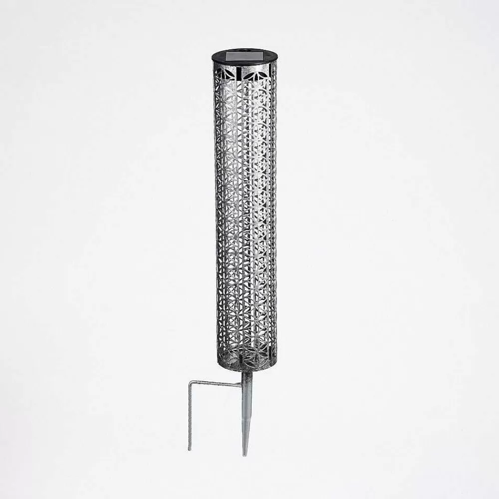 hofstein Lampe Solaire Hankinson Led Gris, Noir, Argente, 1 Lumiere