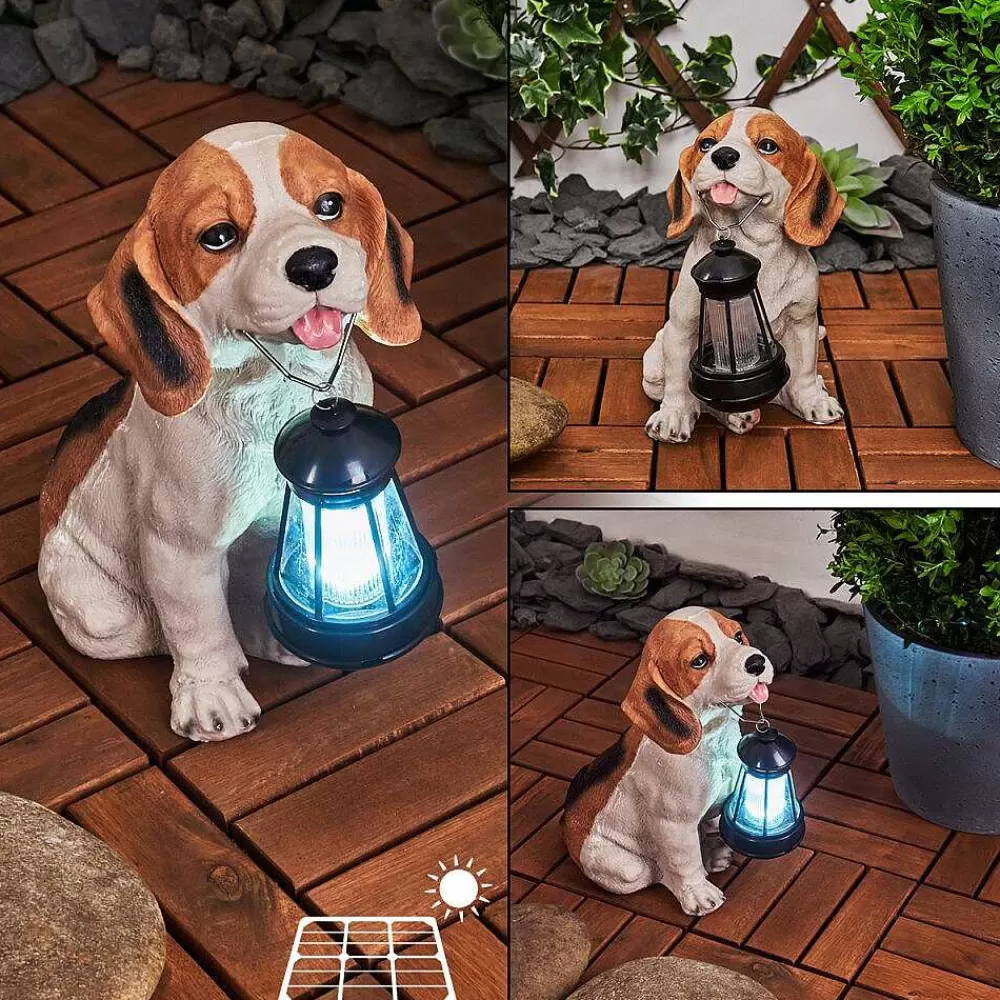 hofstein Lampe Solaire Sofie Led Orange, Noir, Blanc, 1 Lumiere