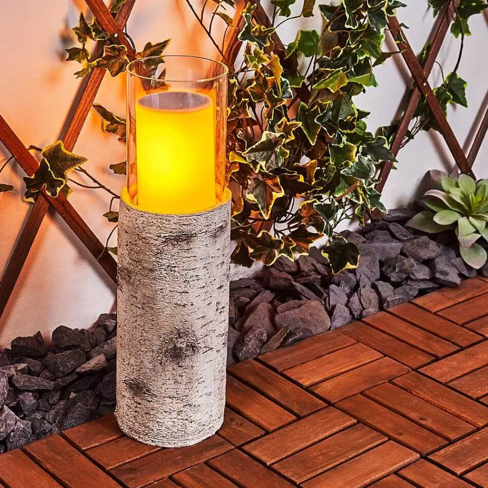 hofstein Lampe Solaire Tivedstorp Led Couleur Bois, 12 Lumieres