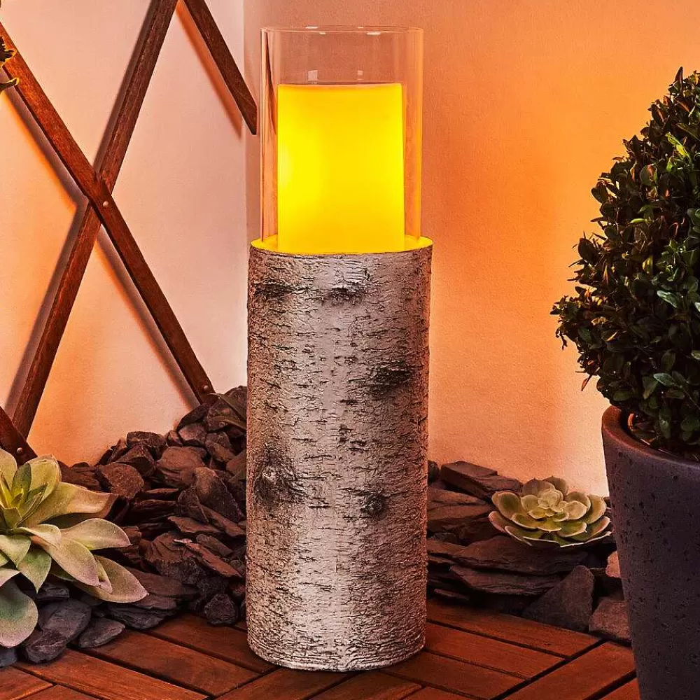 hofstein Lampe Solaire Tivedstorp Led Couleur Bois, 12 Lumieres