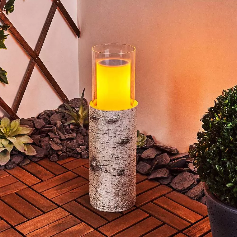 hofstein Lampe Solaire Tivedstorp Led Couleur Bois, 12 Lumieres