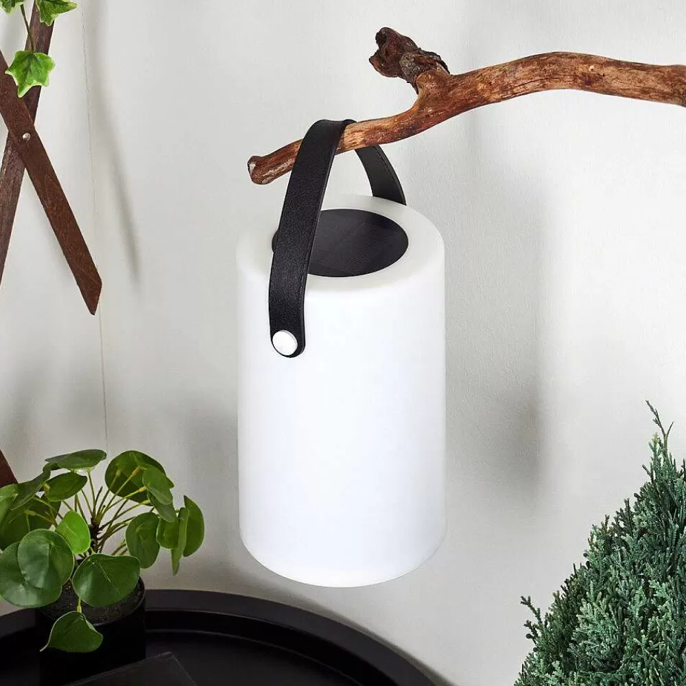 hofstein Lampe Solaires Acebal Led Noir, Blanc, 1 Lumiere, Changeur De Couleurs