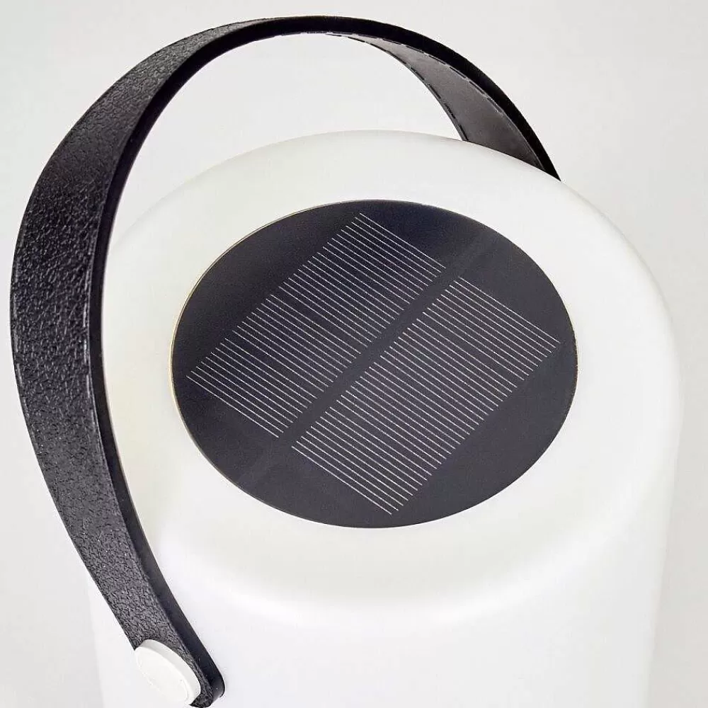hofstein Lampe Solaires Acebal Led Noir, Blanc, 1 Lumiere, Changeur De Couleurs