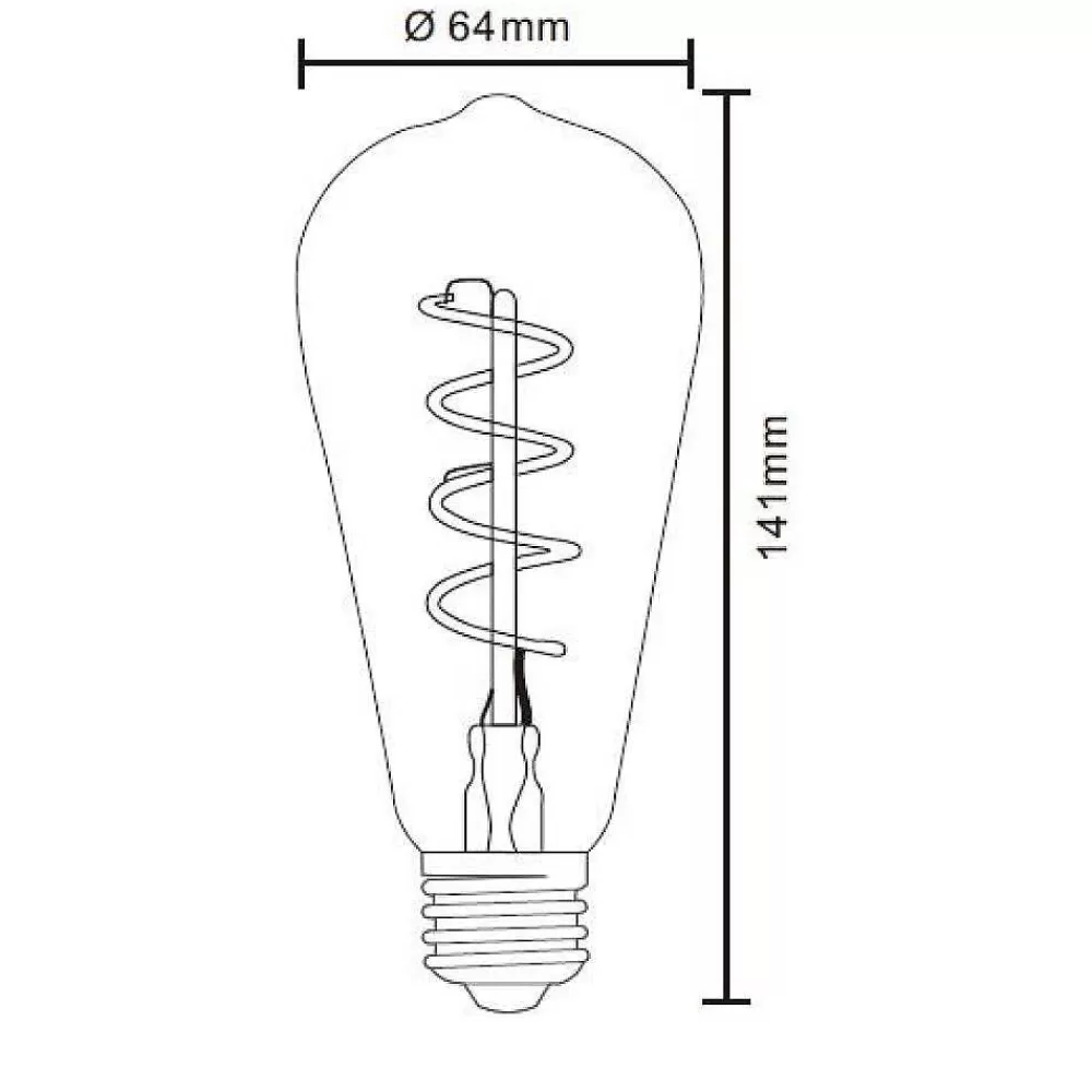 Luminaires Globo Lighting Led E27 4 Watt 2000 Kelvin 200 Lumen Globo