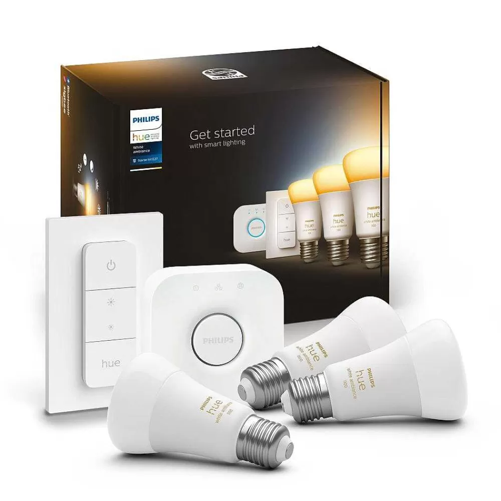 Luminaires Philips Led E27 8 Watt 2200 - 6500 Kelvin 806 Lumen Philips Hue White Ambiance