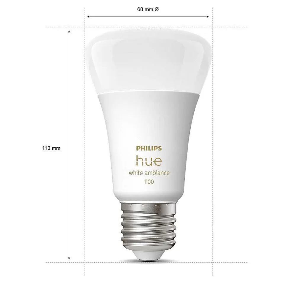 Luminaires Philips Led E27 8 Watt 2200 - 6500 Kelvin 806 Lumen Philips Hue White Ambiance