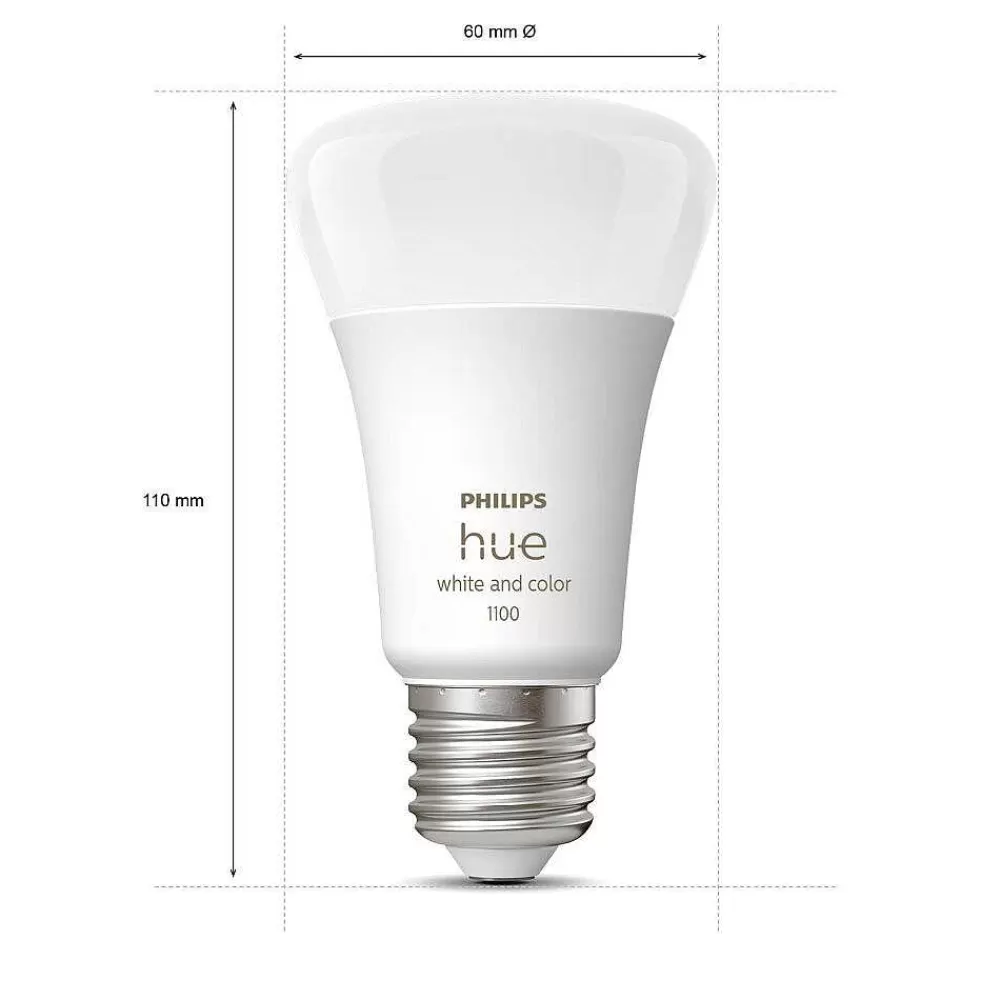 Luminaires Philips Led E27 9 Watt 2200 - 6500 Kelvin 806 Lumen Philips Hue White & Color Ambiance