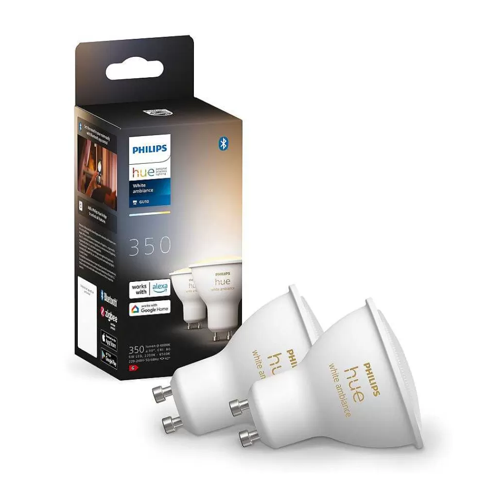 Luminaires Philips Led Gu10 4,3 Watt 2000 - 6500 Kelvin 250 Lumen Philips Hue White Ambiance