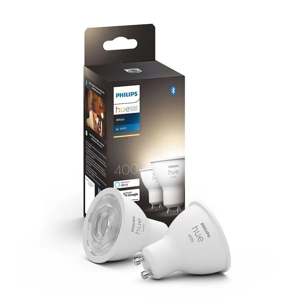 Luminaires Philips Led Gu10 5,2 Watt 2700 Kelvin 400 Lumen Philips Hue White