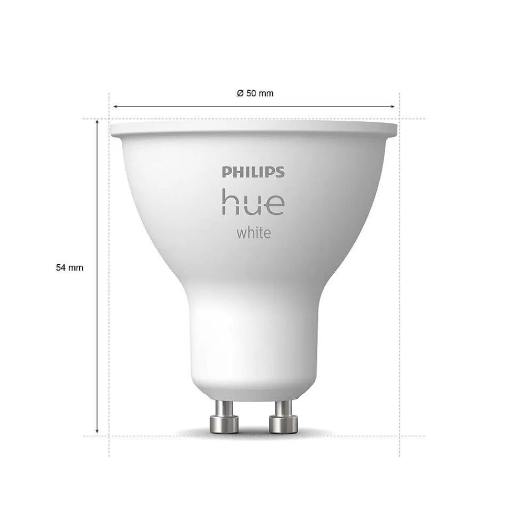 Luminaires Philips Led Gu10 5,2 Watt 2700 Kelvin 400 Lumen Philips Hue White