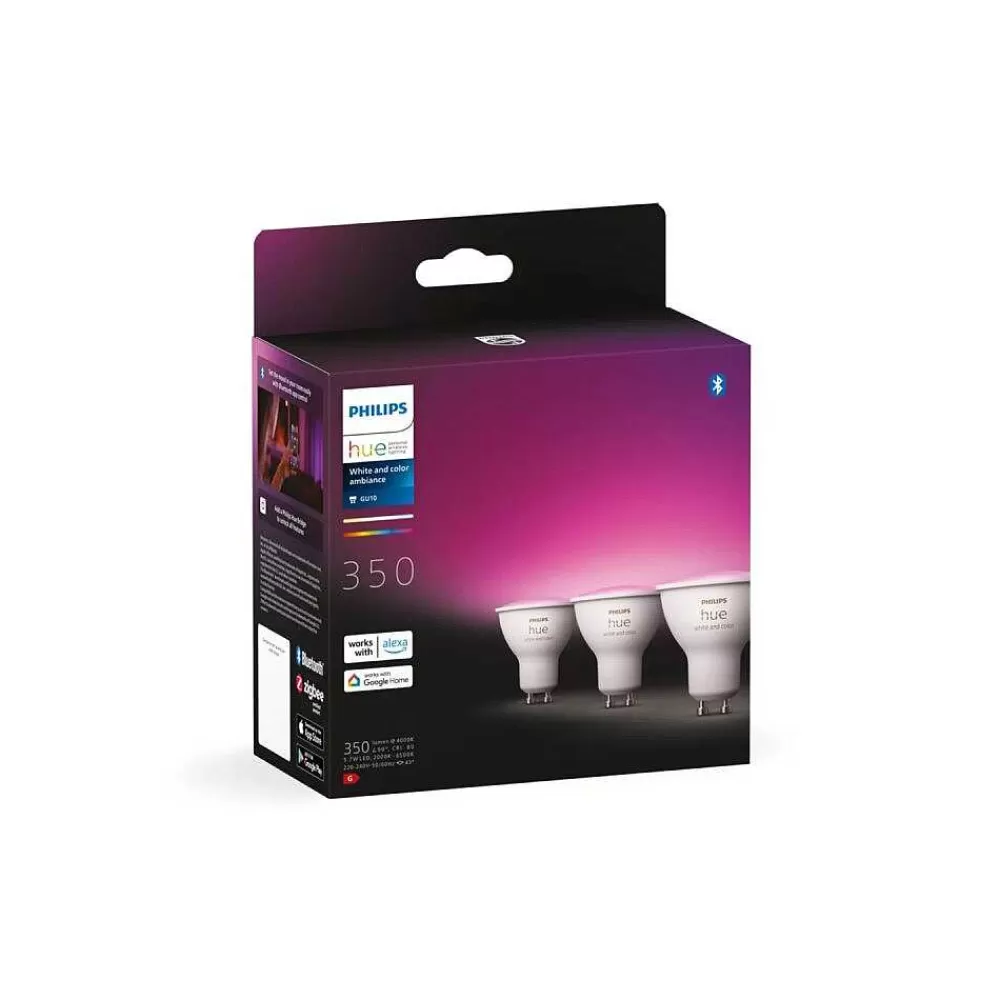 Luminaires Philips Led Gu10 5 Watt 2000 - 6500 Kelvin 230 Lumen Philips Hue White & Color Ambiance