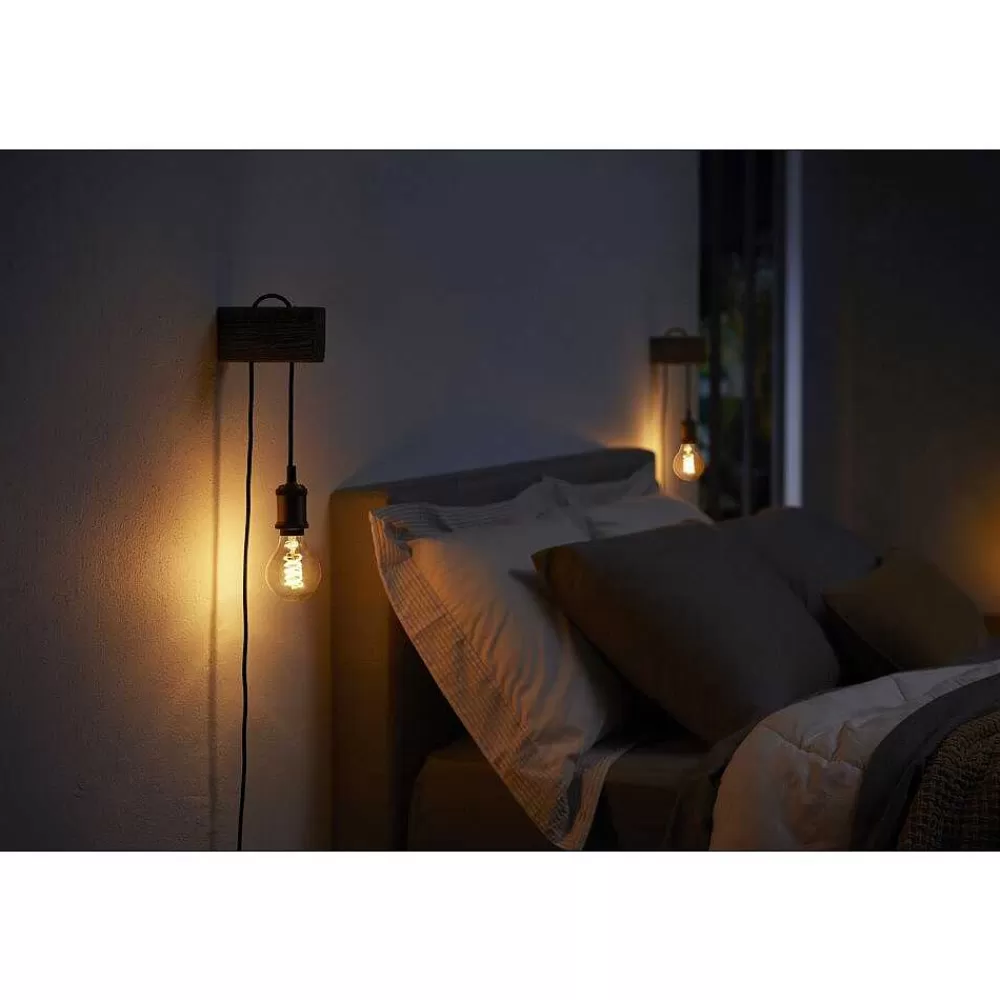 Luminaires Philips Led White Filament St64 E27 7 Watt 2100 Kelvin 600 Lumen Philips Hue