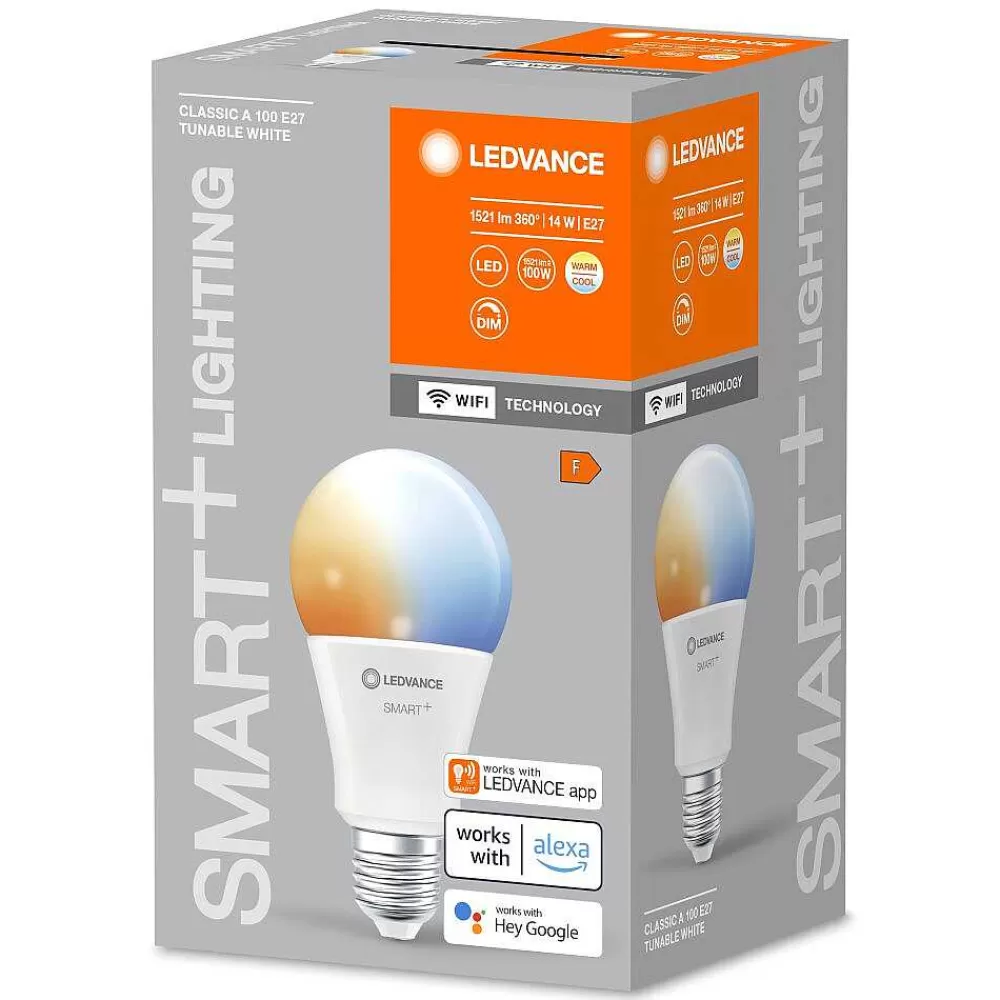 Luminaires Ledvance Ledvance Smart+ Wifi Led E27 14 Watt 2700-6500 Kelvin 1521 Lumen