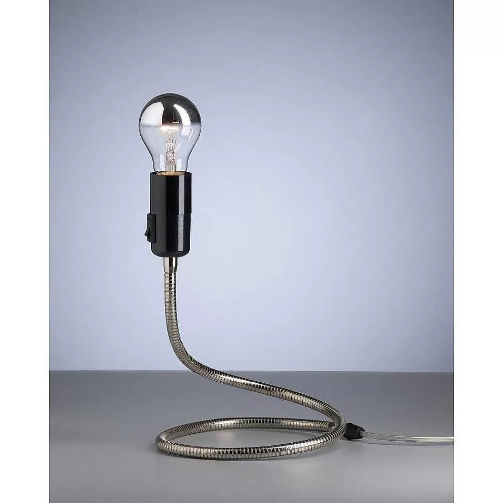 Luminaires Tecnolumen Lightworm Tecnolumen Lampe A Poser Nickel Mat, 1 Lumiere