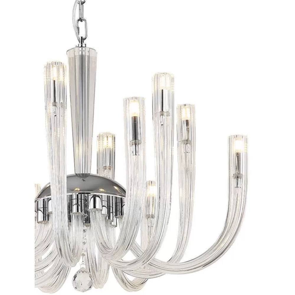 Luminaires Globo Lighting Lustre Globo Akko Clair, 12 Lumieres