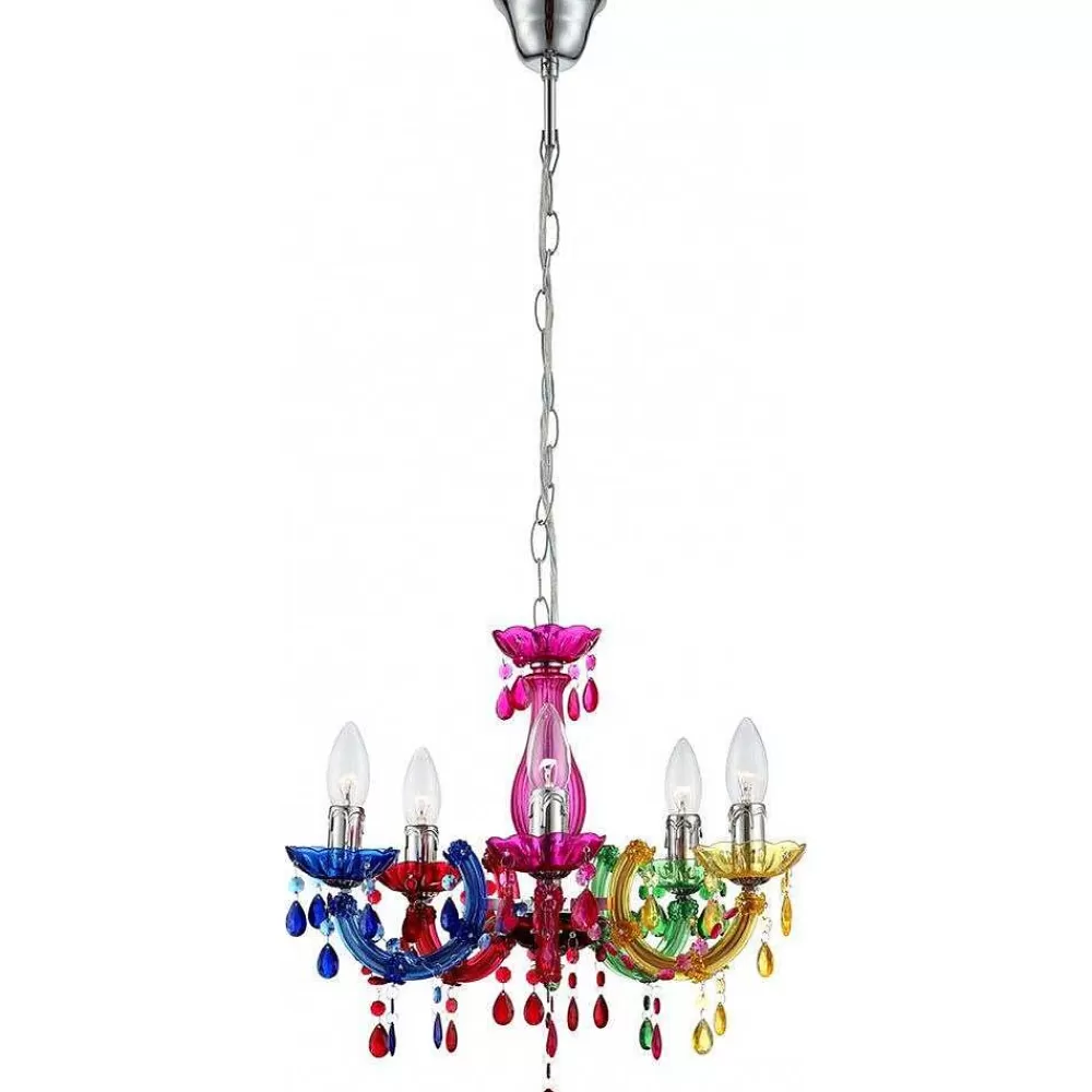 Luminaires Globo Lighting Lustre Globo Multicolore, 5 Lumieres