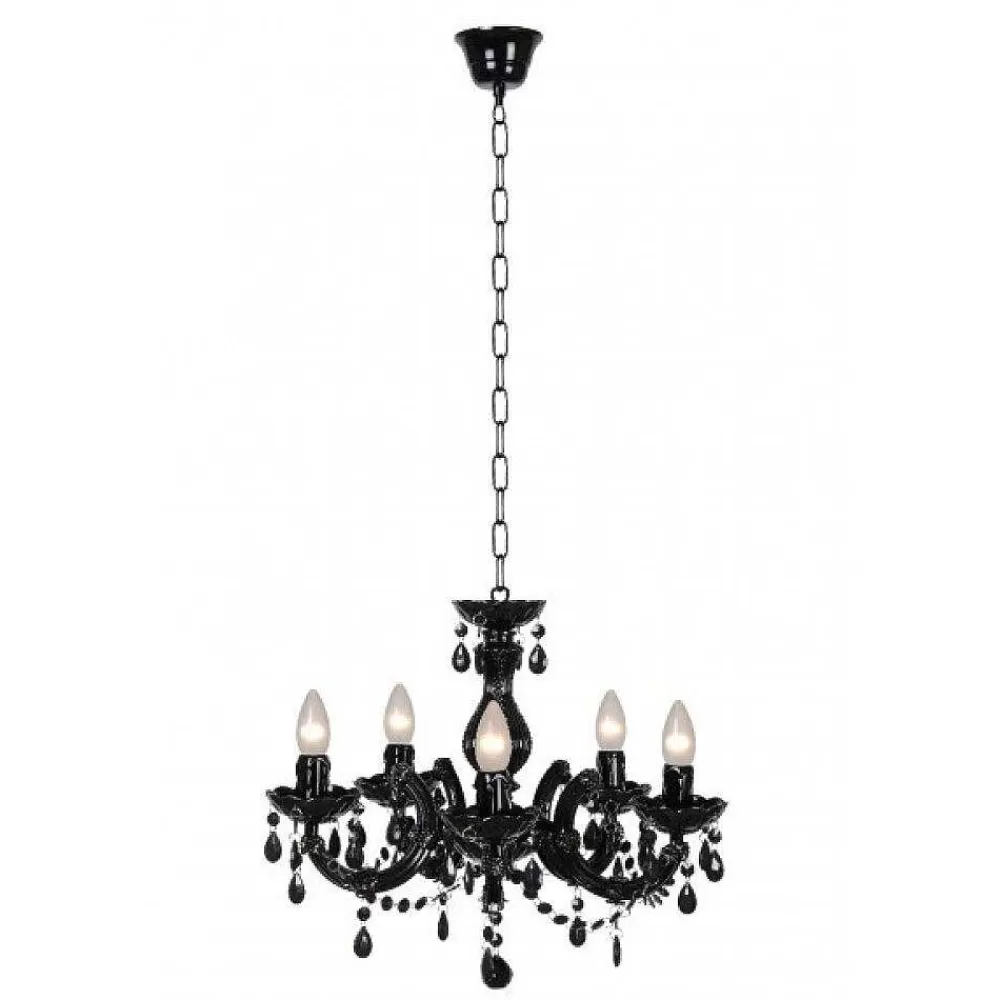 Luminaires Lucide Lustre Lucide Arabesque Noir, 5 Lumieres