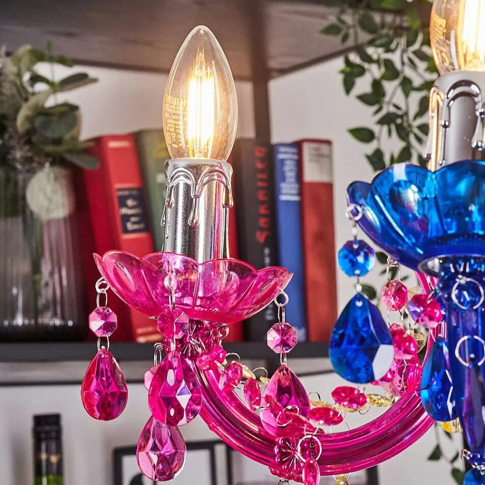 hofstein Lustre Malmback Multicolore, Chrome, 5 Lumieres