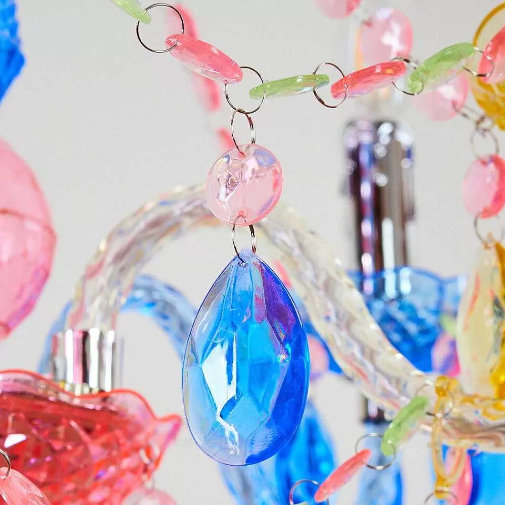 hofstein Lustre Malmback Multicolore, Chrome, 5 Lumieres