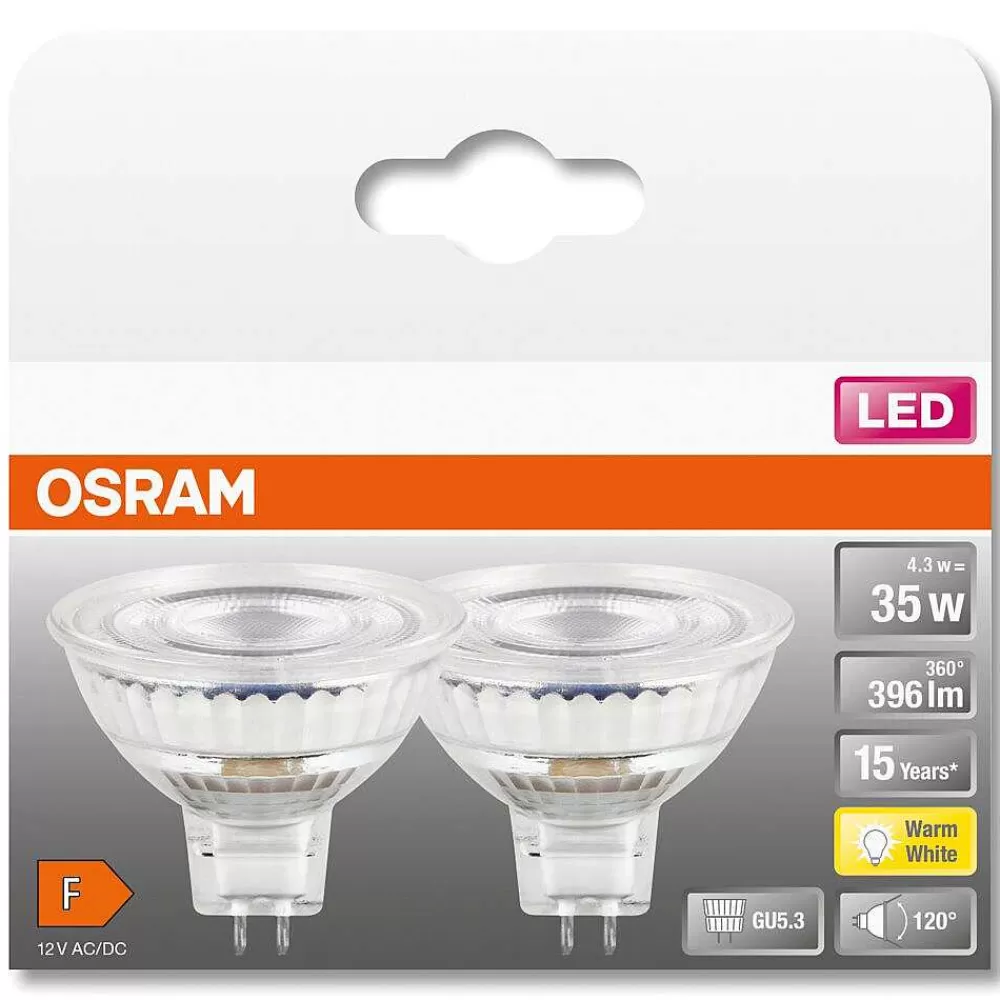 Luminaires Osram Osram 2 Setled Star Gu5.3 4,3 Watt 2700 Kelvin 396 Lumen