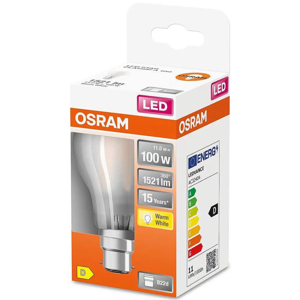 Luminaires Osram Osram Classic A Led B22D 11 Watt 2700 Kelvin 1521 Lumen