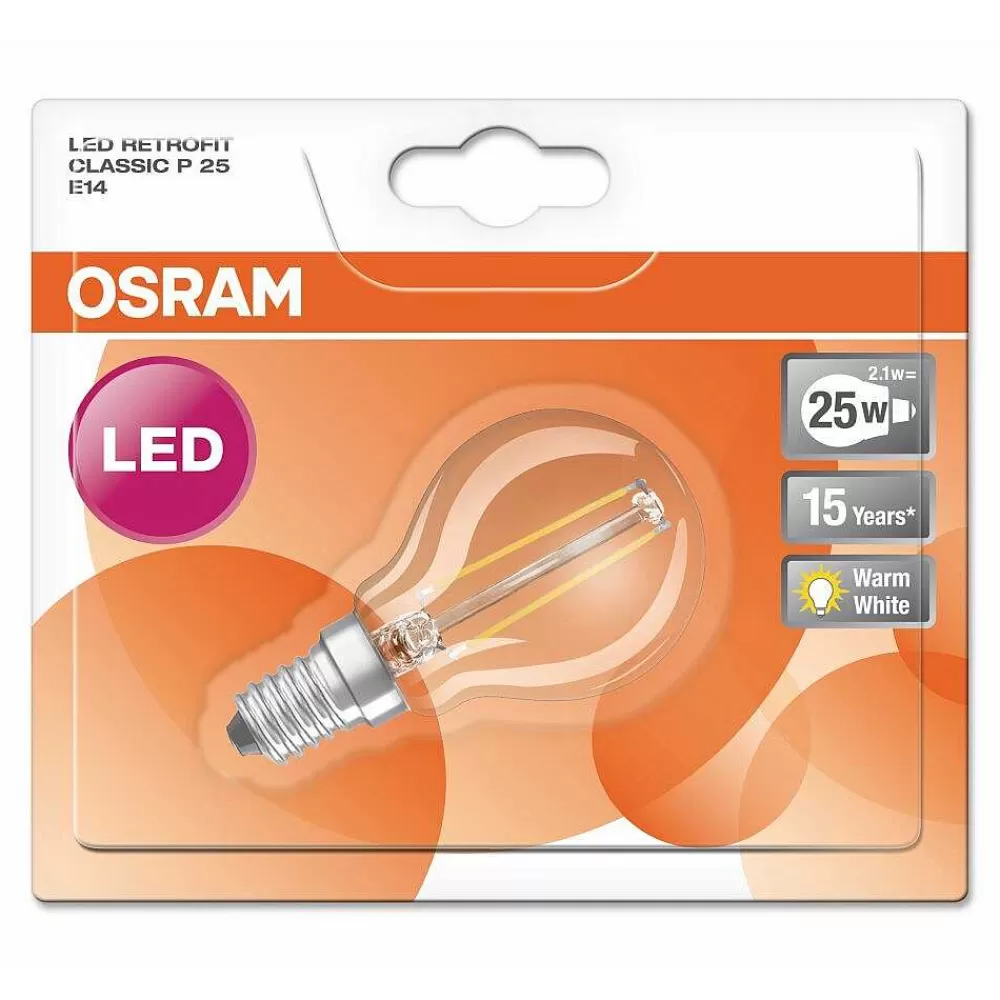 Luminaires Osram Osram Led E14 2,8 Watt 2700 Kelvin 250 Lumen