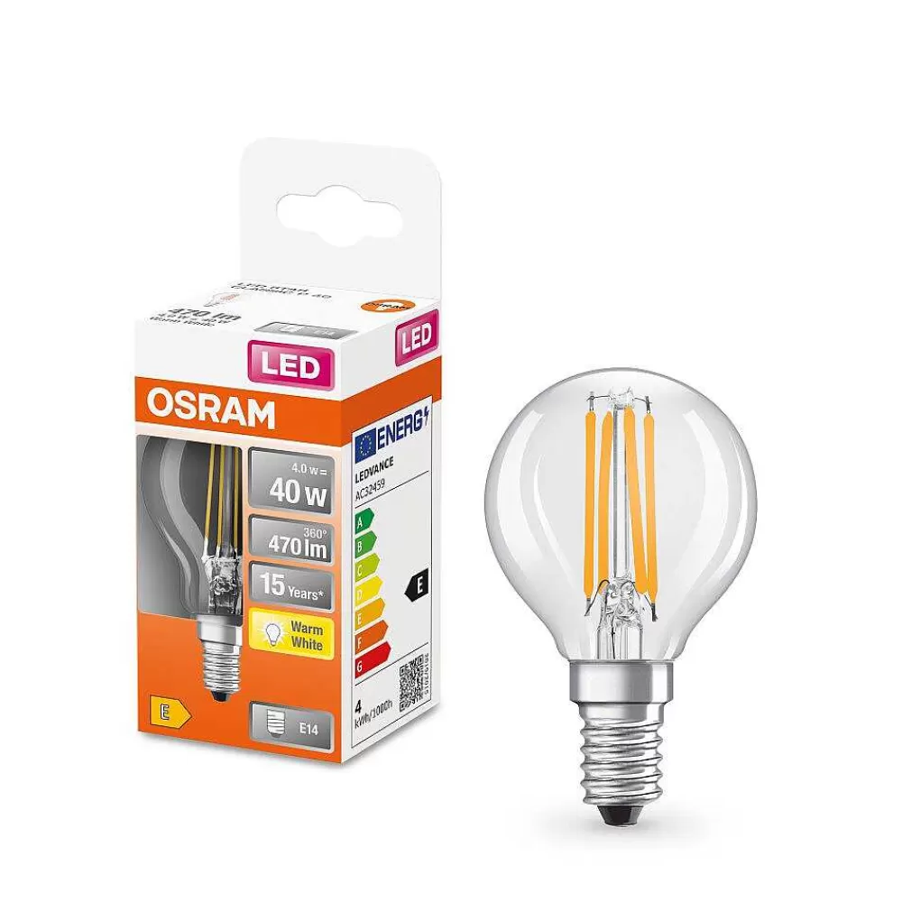 Luminaires Osram Osram Led E14 4 Watt 2700 Kelvin 470 Lumen