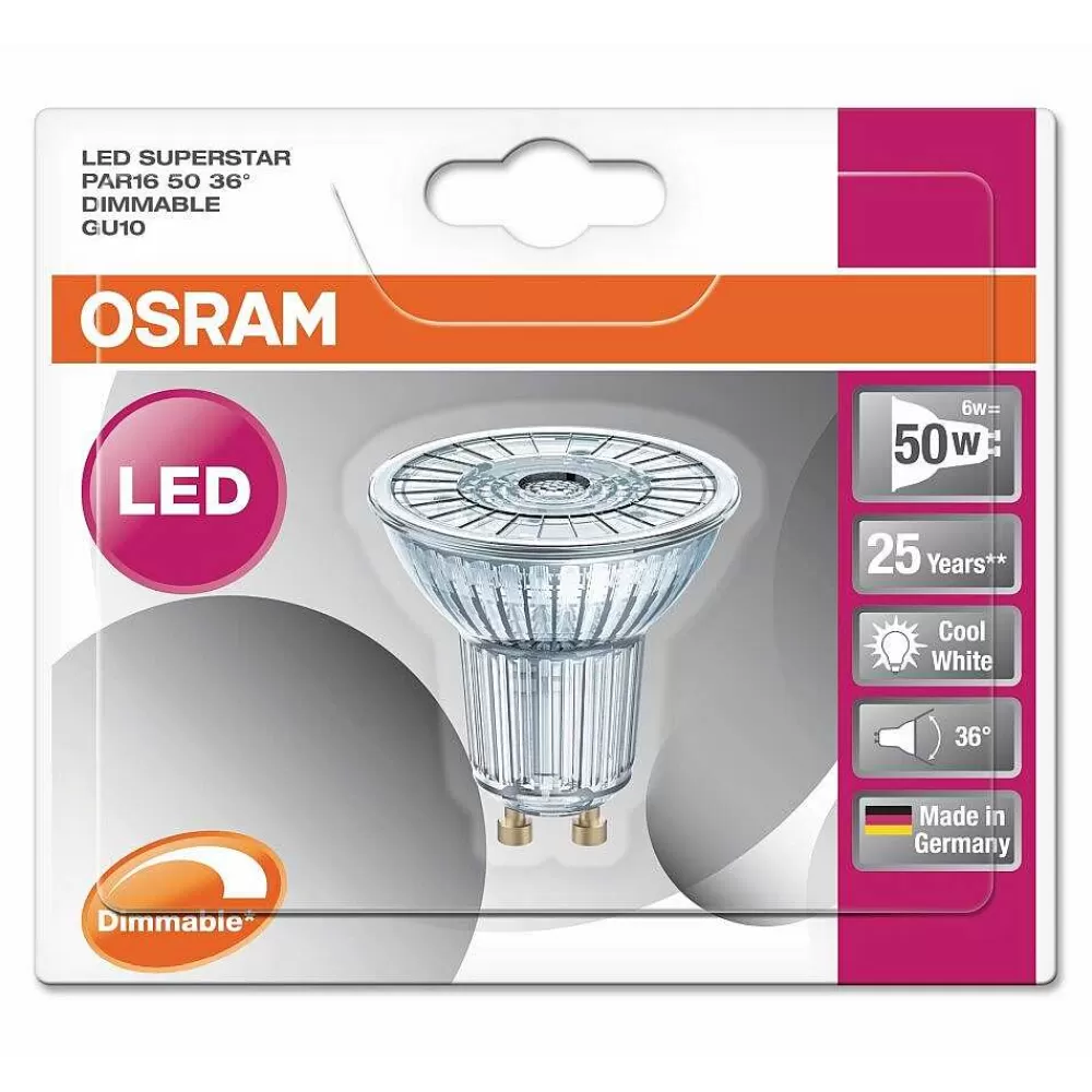 Luminaires Osram Osram Led Gu10 5,9 Watt 4000 Kelvin 350 Lumen