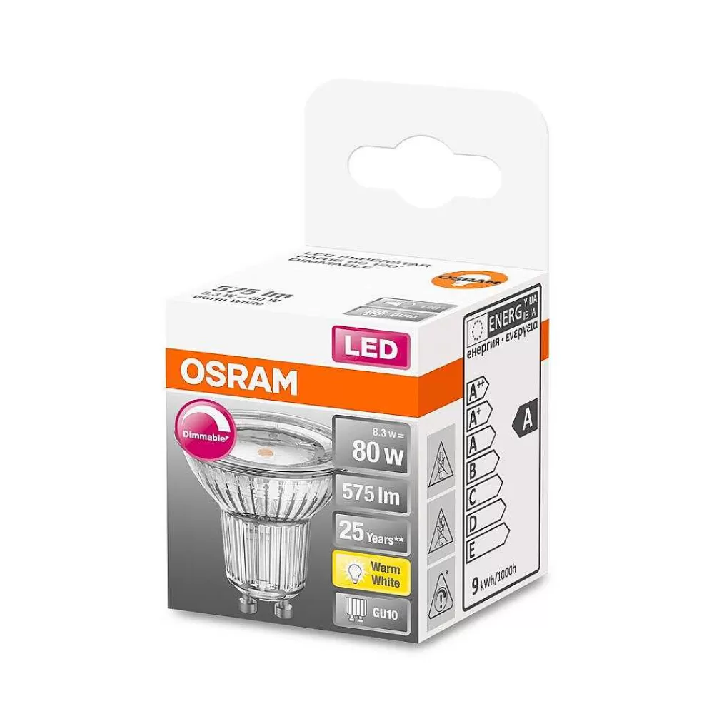 Luminaires Osram Osram Led Gu10 8 Watt 2700 Kelvin 575 Lumen