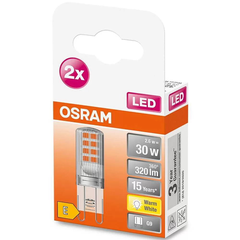 Luminaires Osram Osram Led Pin Lot De 2 G9 2,6 Watt 2700 Kelvin 320 Lumen