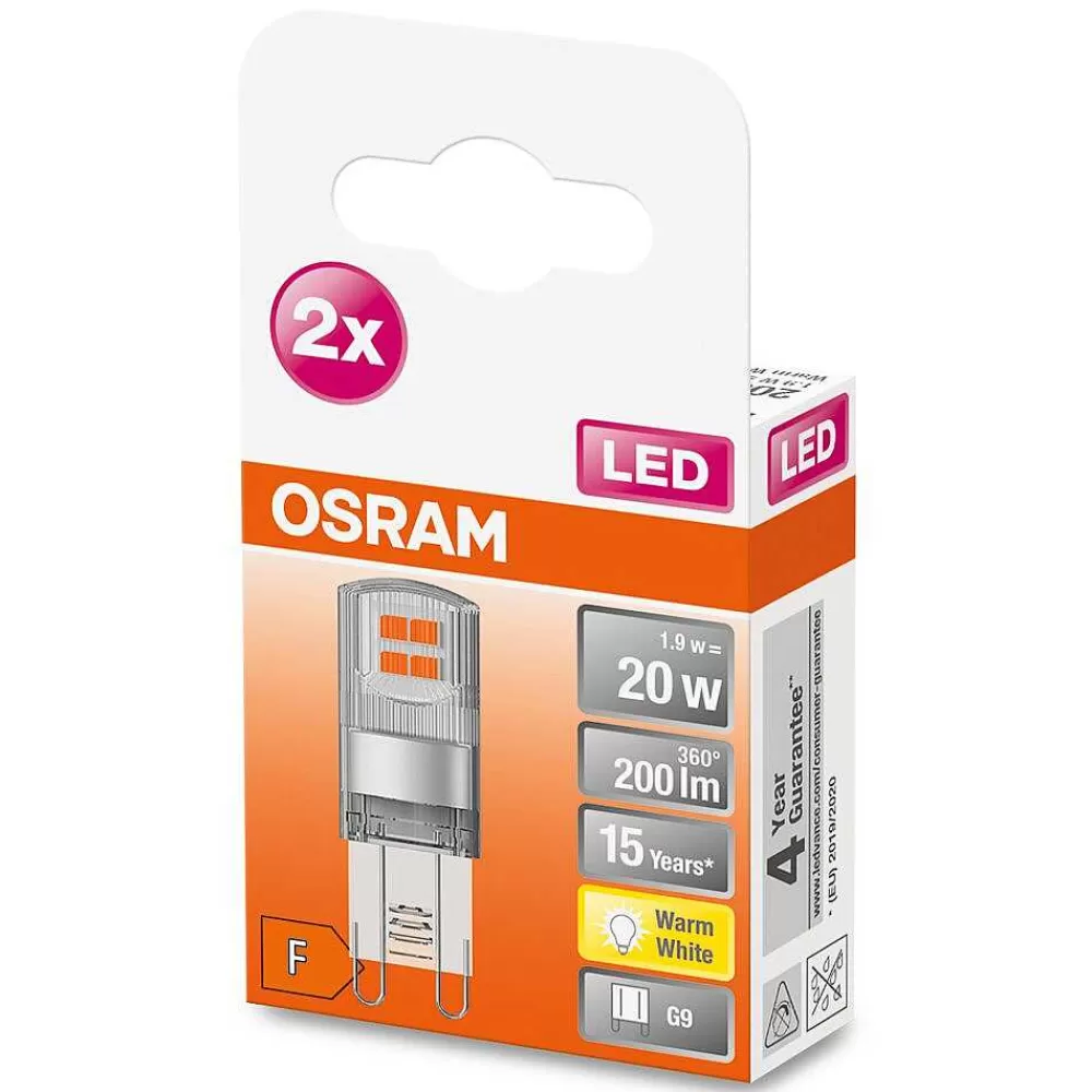 Luminaires Osram Osram Led Pin Set De 2 Ampoules G9 1,9 Watt 2700 Kelvin 200 Lumen