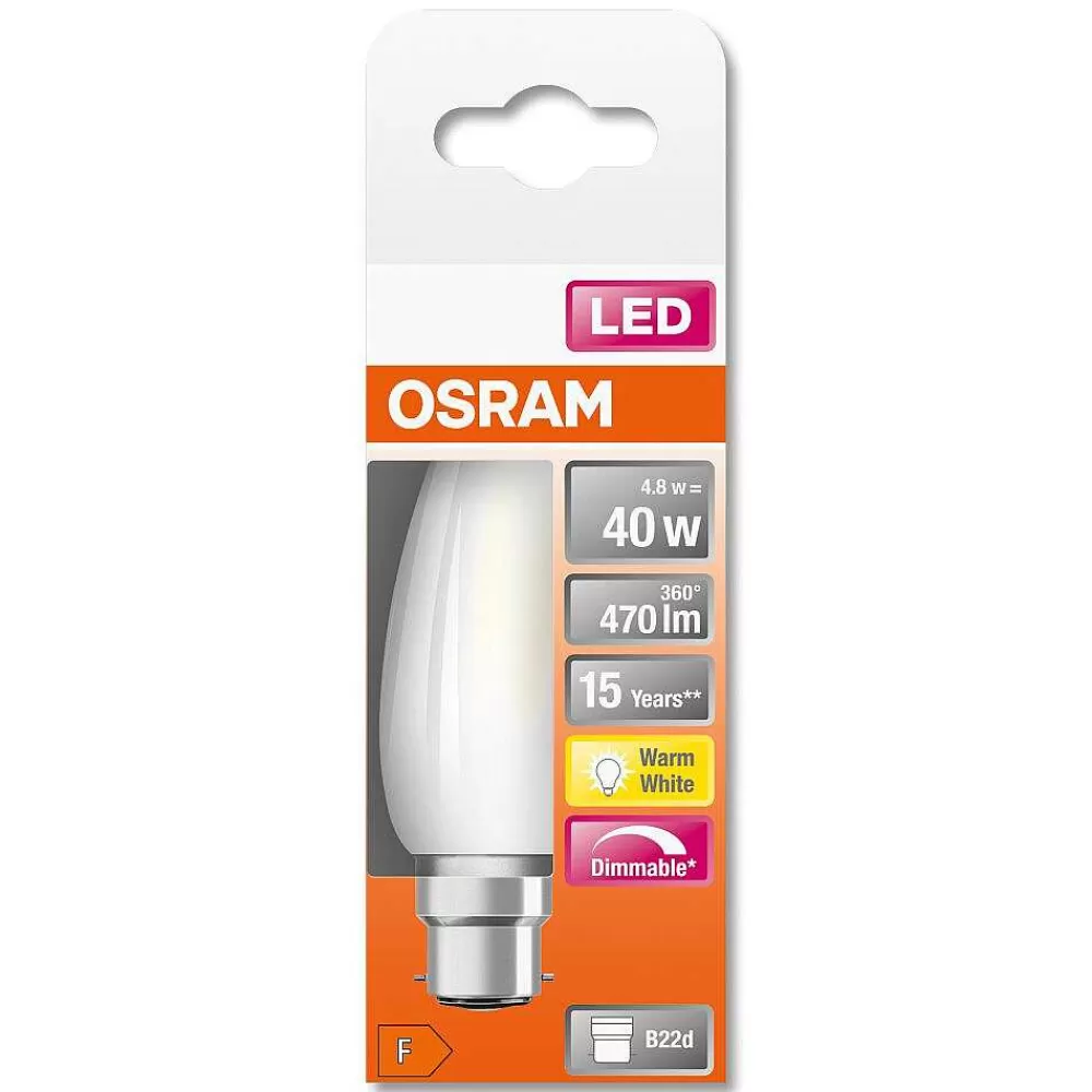 Luminaires Osram Osram Led Retrofit B22D 4,8 Watt 2700 Kelvin 470 Lumen