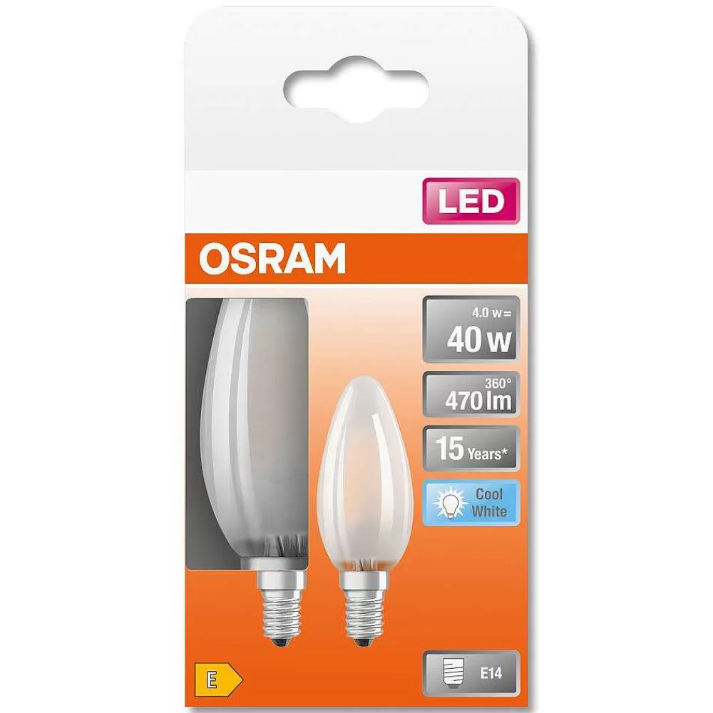 Luminaires Osram Osram Led Retrofit Lot De 2 E14 4 Watt 4000 Kelvin 470 Lumen
