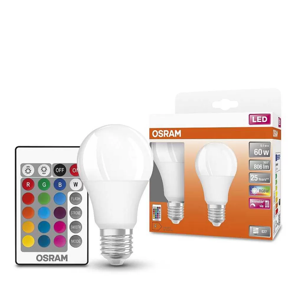 Luminaires Osram Osram Led Retrofit Lot De 2 E27 9,4 Watt 2700 Kelvin 806 Lumen