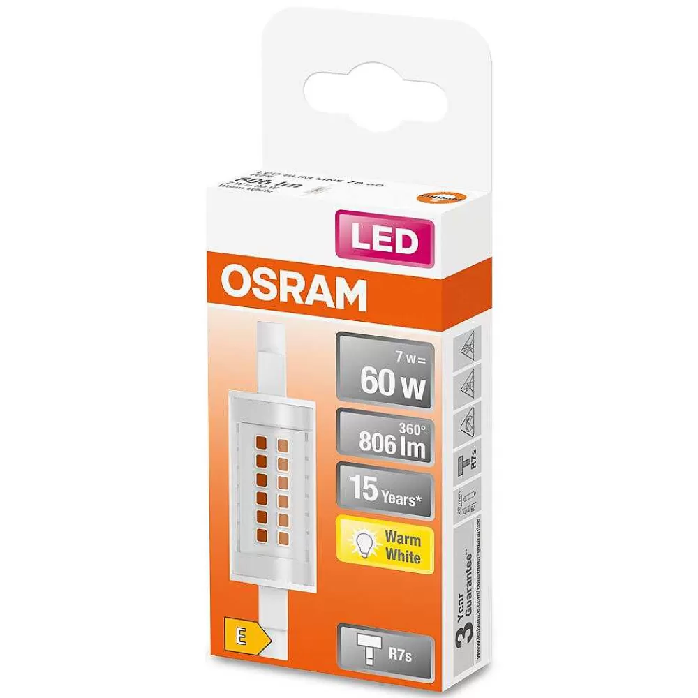 Luminaires Osram Osram Led Slim Line R7S 7 Watt 2700 Kelvin 806 Lumen