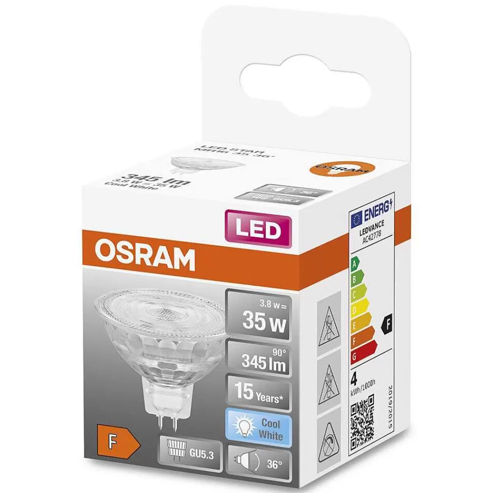 Luminaires Osram Osram Led Star Gu5.3 3,8 Watt 4000 Kelvin 345 Lumen
