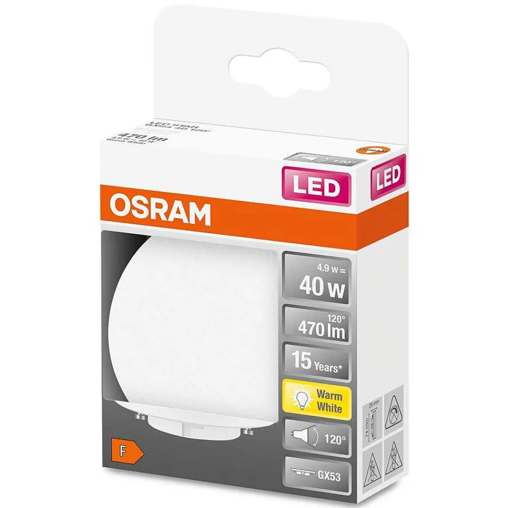 Luminaires Osram Osram Led Star Gx53 4,9 Watt 2700 Kelvin 470 Lumen