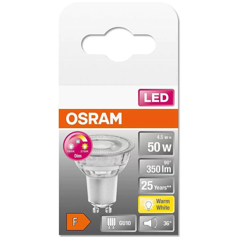 Luminaires Osram Osram Led Superstar Gu10 4,5 Watt 2700 Kelvin 350 Lumen