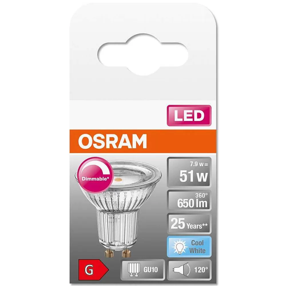 Luminaires Osram Osram Led Superstar Gu10 7,9 Watt 4000 Kelvin 650 Lumen