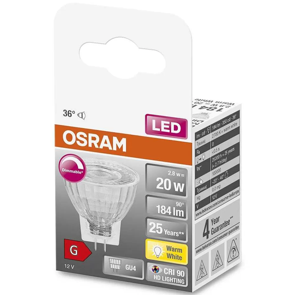Luminaires Osram Osram Led Superstar Gu4 2,8 Watt 2700 Kelvin 184 Lumen