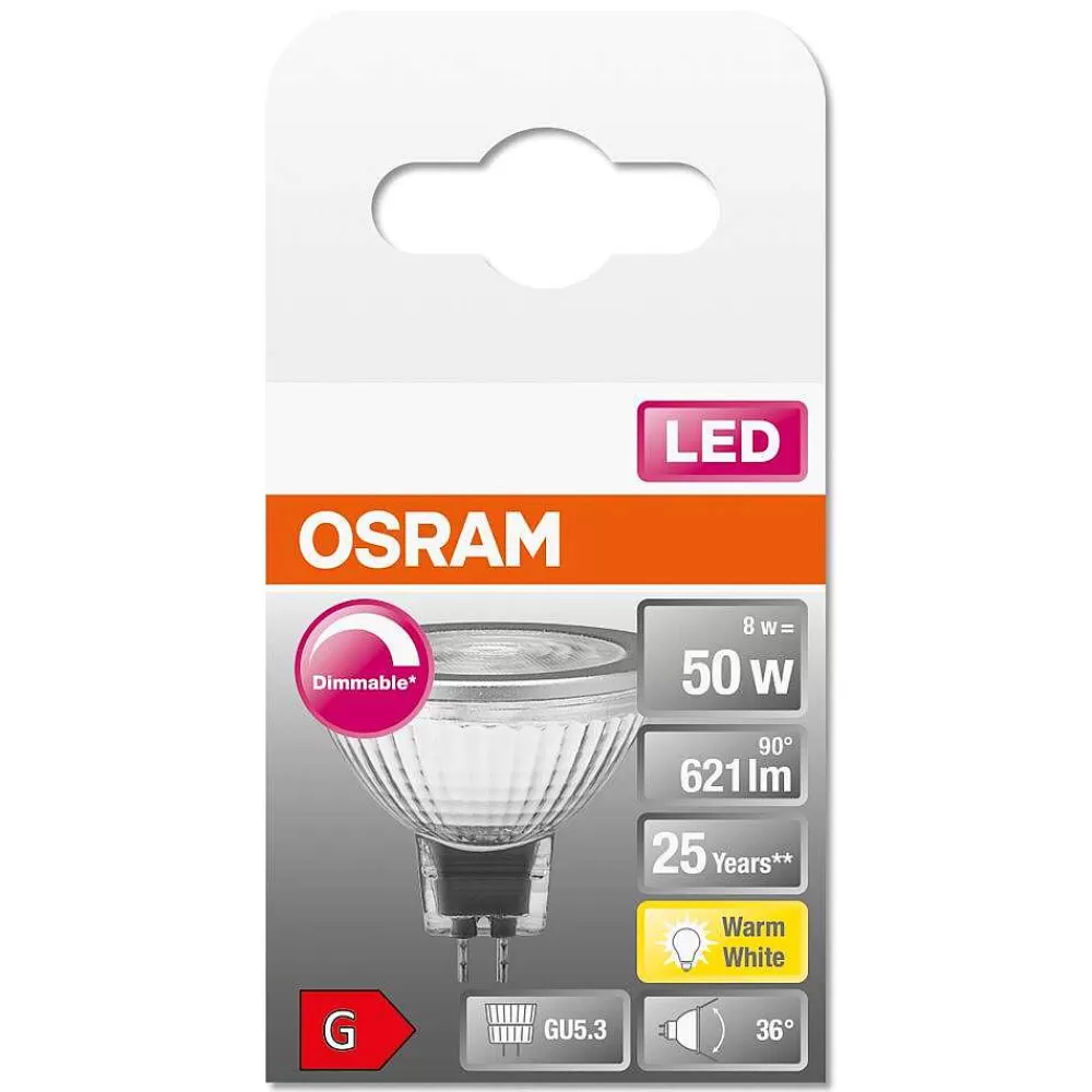 Luminaires Osram Osram Led Superstar Gu5.3 8 Watt 2700 Kelvin 621 Lumen