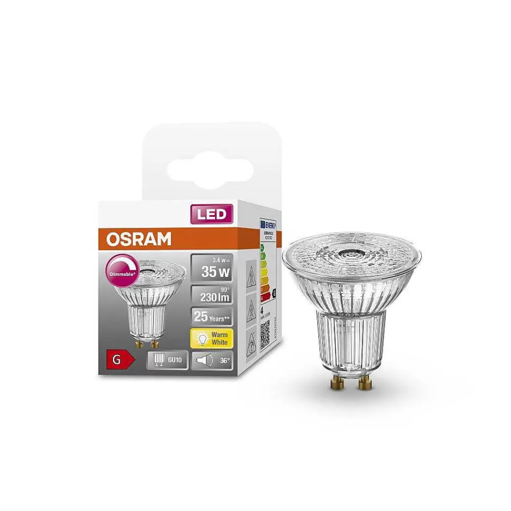 Luminaires Osram Osram Led Superstar Led Gu10 3,4 Watt 2700 Kelvin 230 Lumen