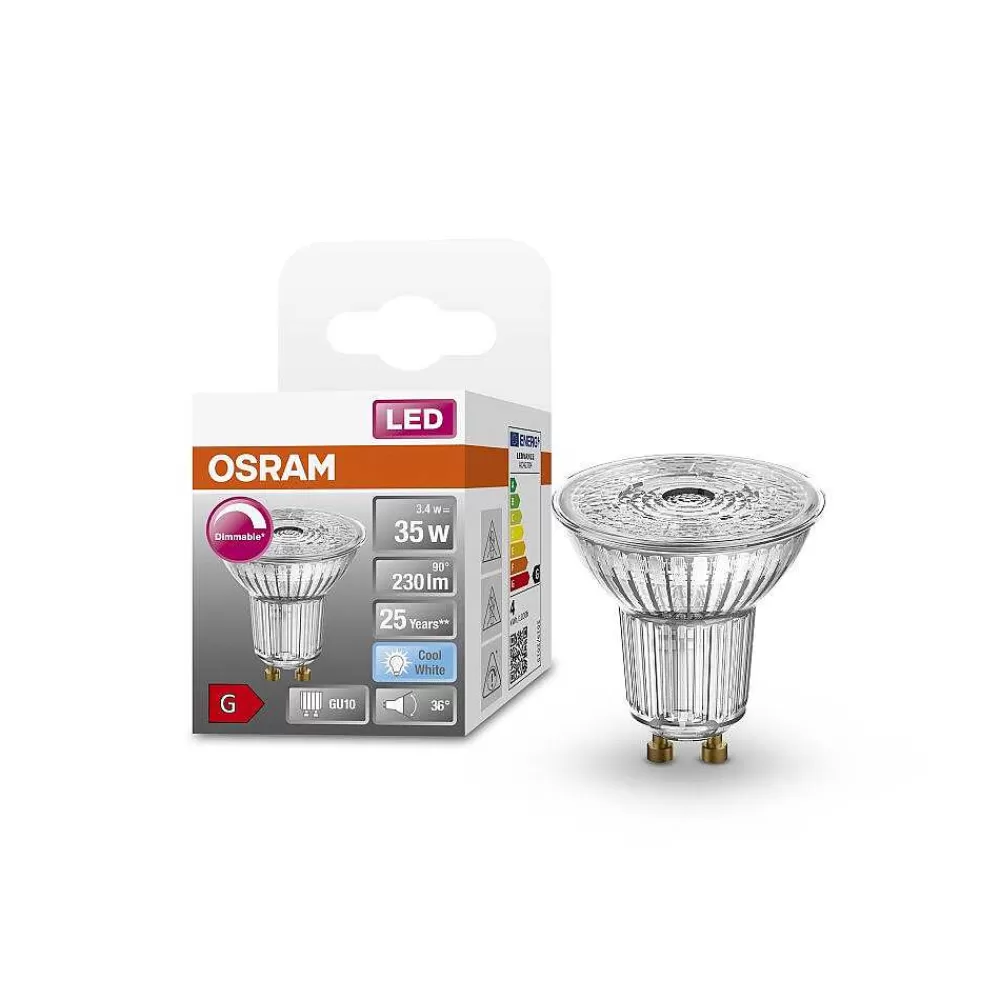 Luminaires Osram Osram Led Superstar Led Gu10 3,4 Watt 4000 Kelvin 230 Lumen