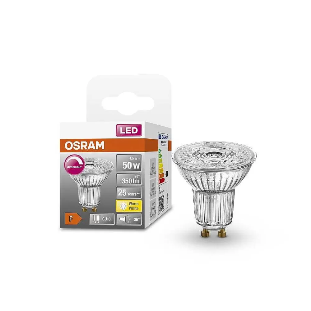 Luminaires Osram Osram Led Superstar Led Gu10 4,5 Watt 2700 Kelvin 350 Lumen