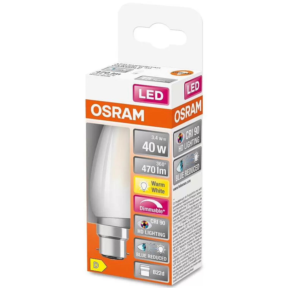 Luminaires Osram Osram Superstar Led B22D 3,4 Watt 2700 Kelvin 470 Lumen