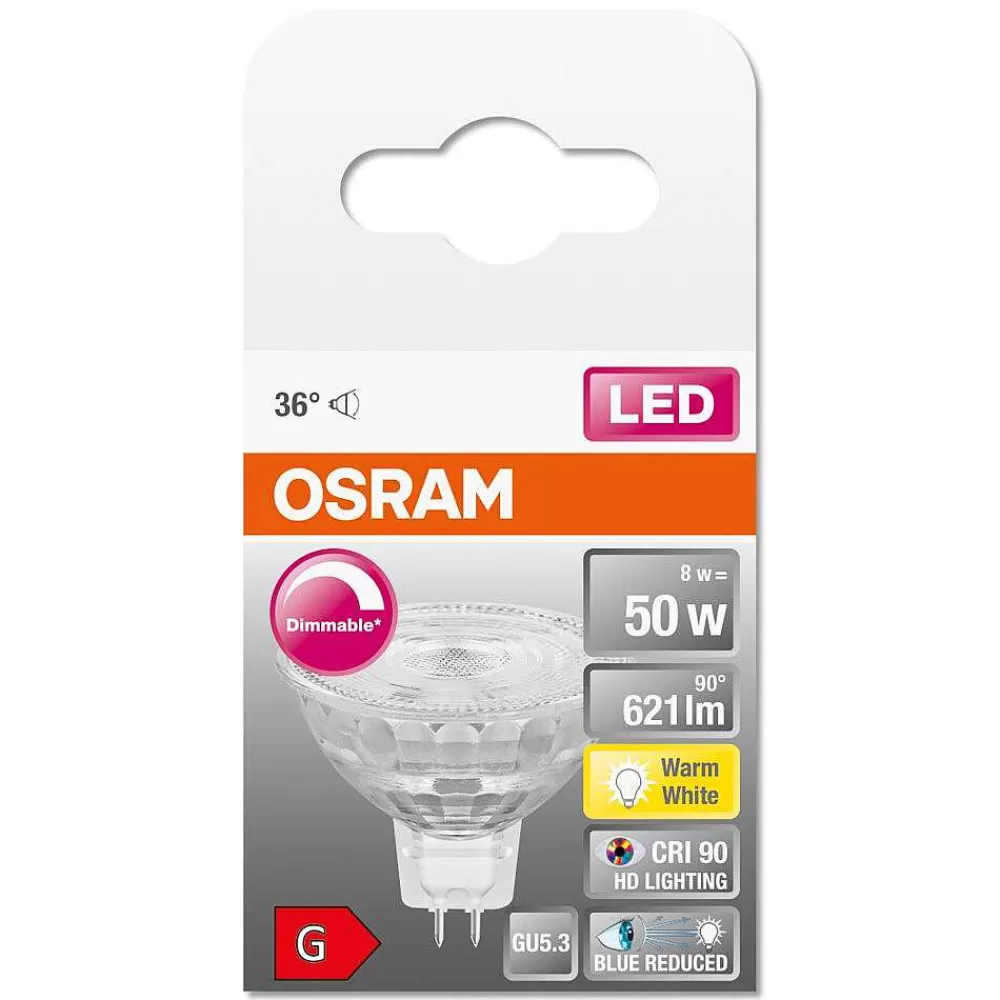 Luminaires Osram Osram Superstar Plus Led Gu5.3 8 Watt 2700 Kelvin 621 Lumen