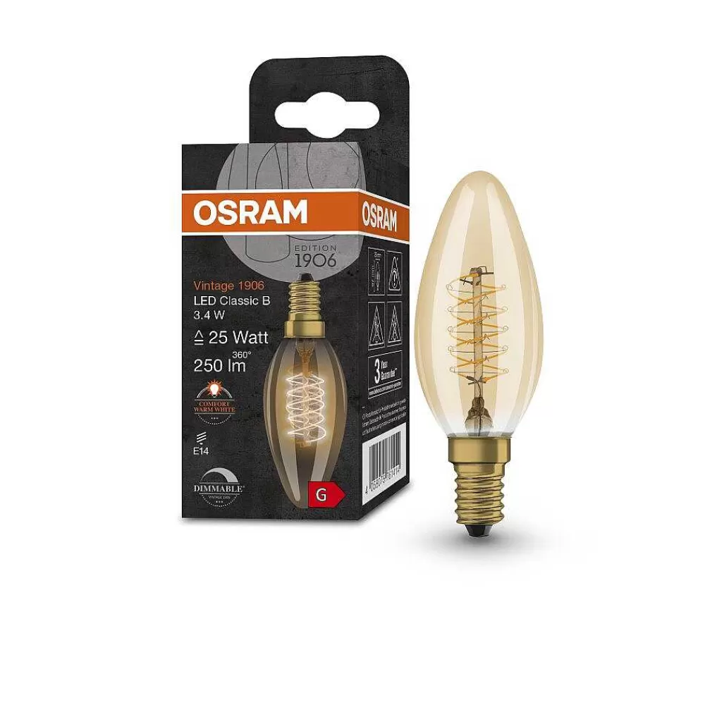 Luminaires Osram Osram Vintage 1906® Led E14 3,4 Watt 2200 Kelvin 250 Lumen