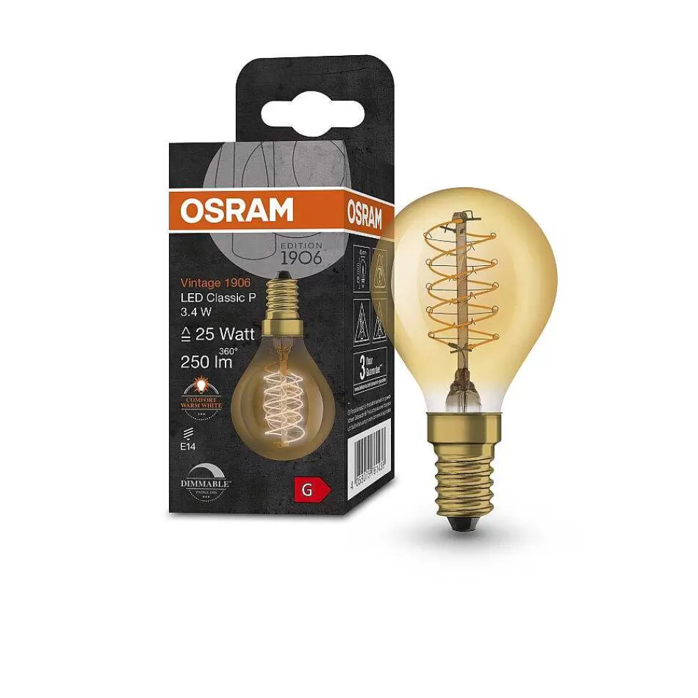 Luminaires Osram Osram Vintage 1906® Led E14 3,4 Watt 2200 Kelvin 250 Lumen